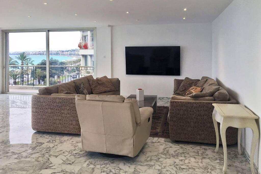 Promenade Des Anglais Amazing Sea View 140M2 3Br Nizza Esterno foto